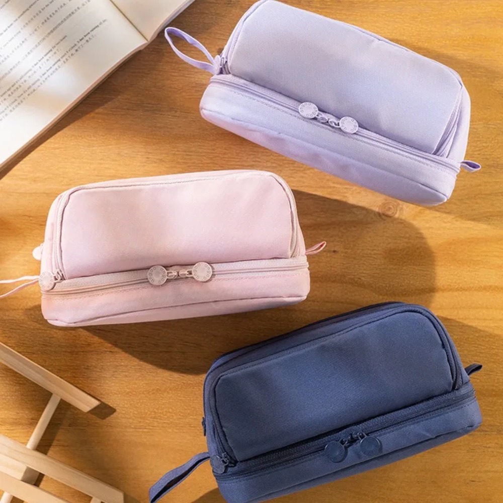 Aesthetic Large Pencil Case Pouch - 귀여운 필통, 예쁜 연필 파우치, 대용량