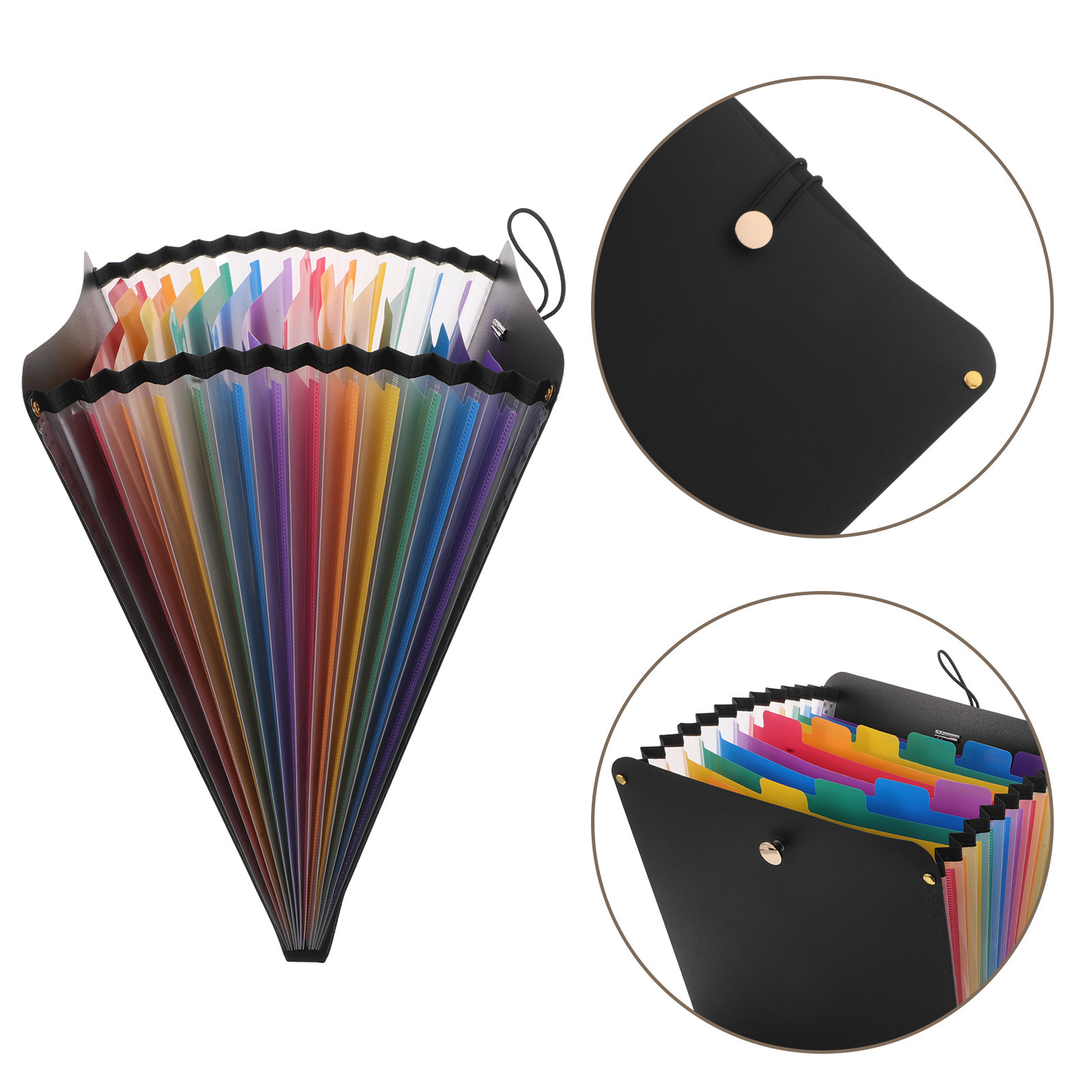 Expandable Accordion File Folder 13 Pockets - A4 사이즈 아코디언 파일 정리함, 13칸