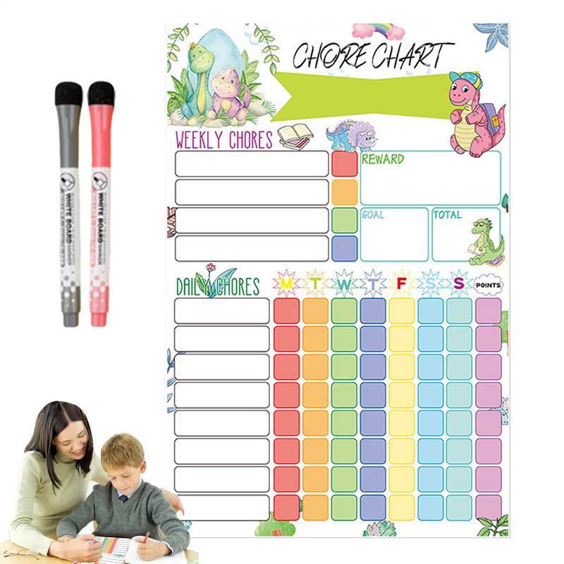 Kids Magnetic Reward Chart Board - 자석 작업 차트 어린이를위한 주간 시각적