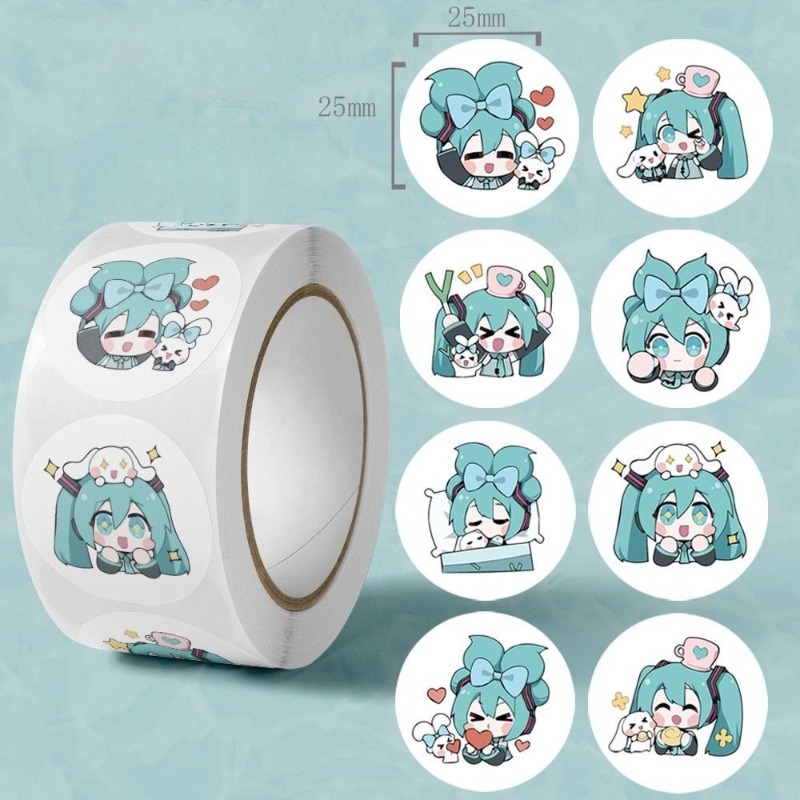 Desk Accessories - 인스 감성 귀여운 하츠네 미쿠 스티커,