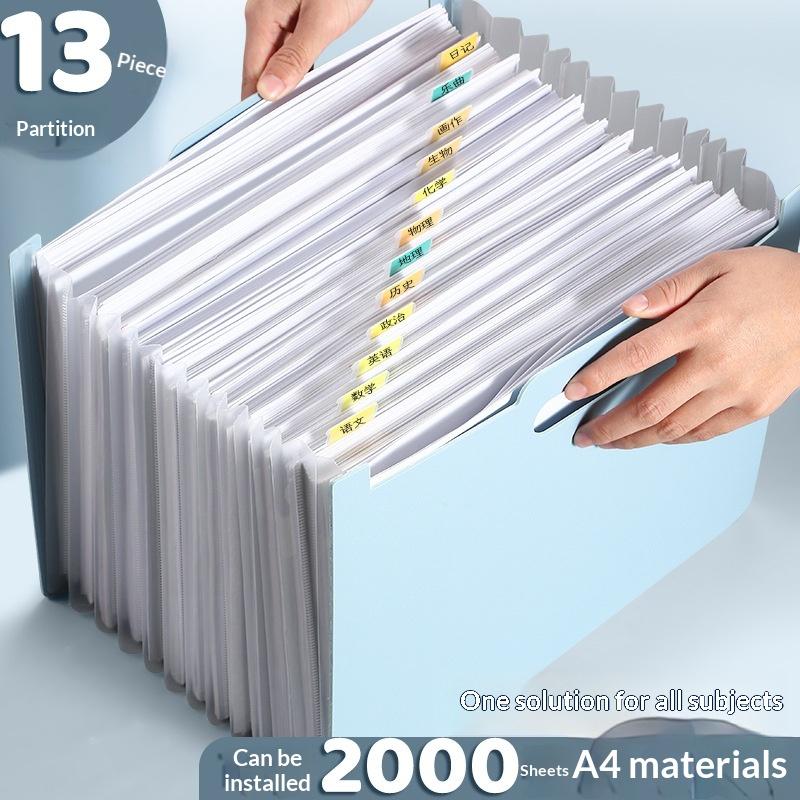 13개의 포켓이 있는 아코디언식 확장형 파일 폴더, 라 - Expandable Accordion File Folder 13 Pockets 리뷰 및 가격