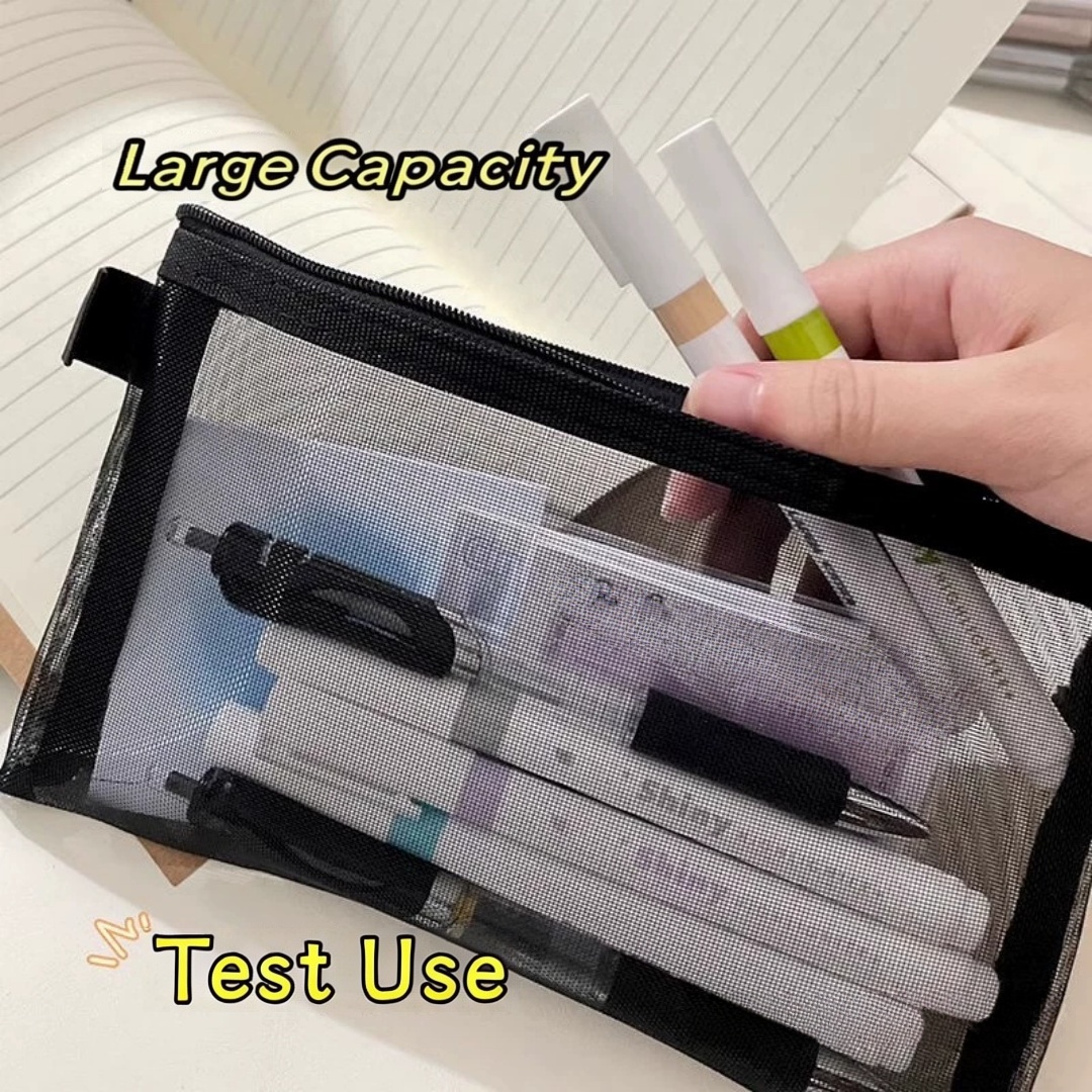 나일론 연필 보관 주머니 경량 투명 메쉬 연필 케이스  - Clear Mesh Pencil Pouch For Exam 리뷰 및 가격