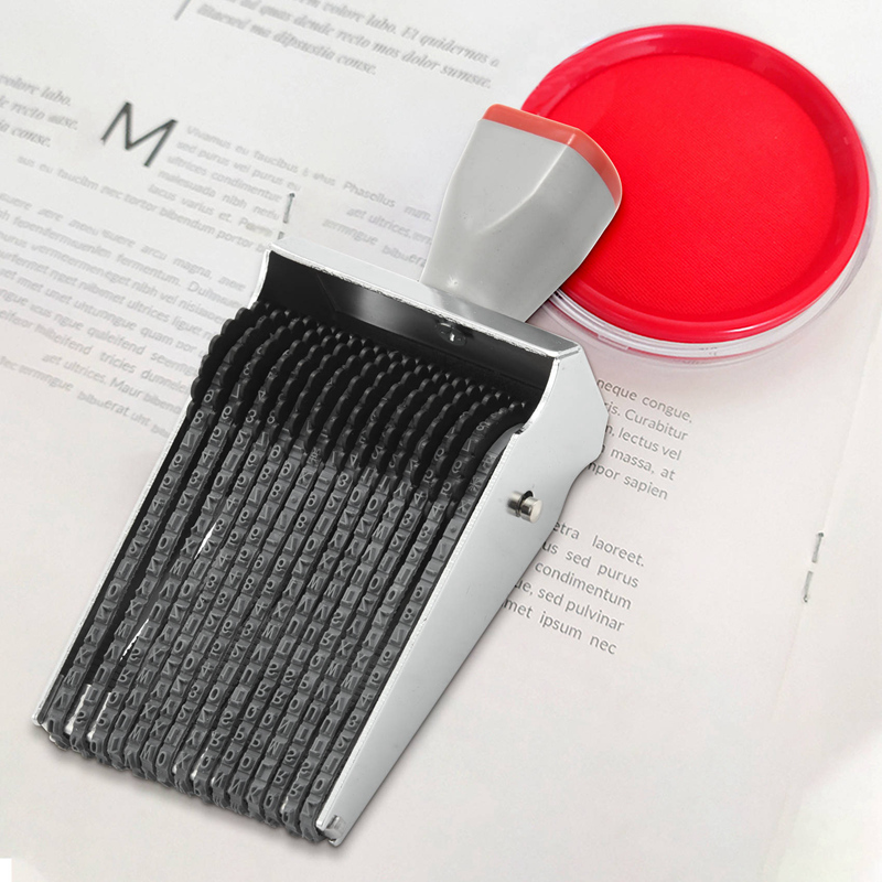 다목적 15 자리 알파벳 롤링 고무 스탬프 영어 문자  - Stationery 리뷰 및 가격